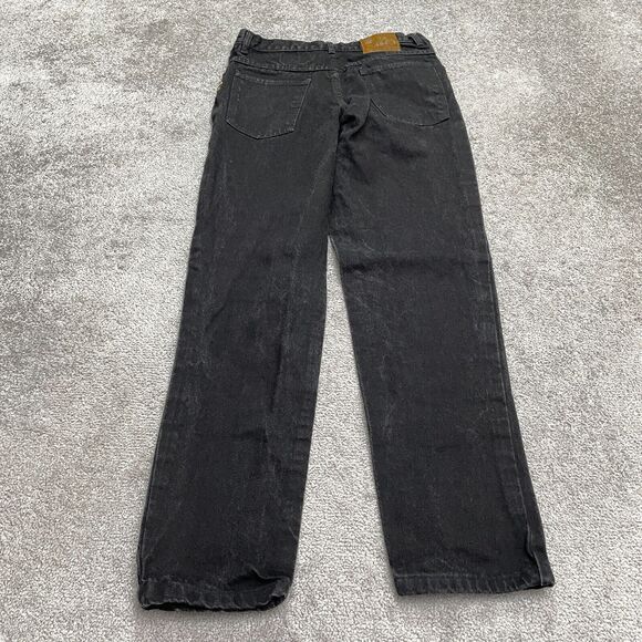Brighton Blue Lexicco Vintage Studded Denim Jeans Womens 11/12 Black Straight - Picture 2 of 13
